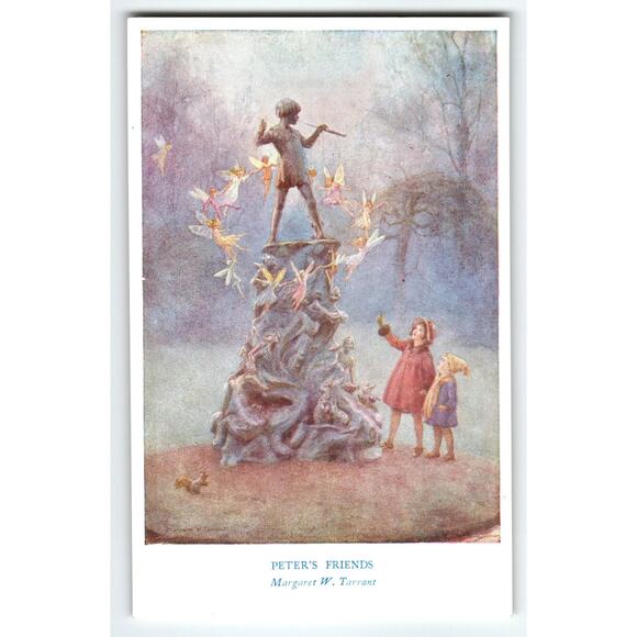 Margaret Tarrant Fairy Postcard Peter's Friends Fantasy Artist Card - Picture 1 of 2